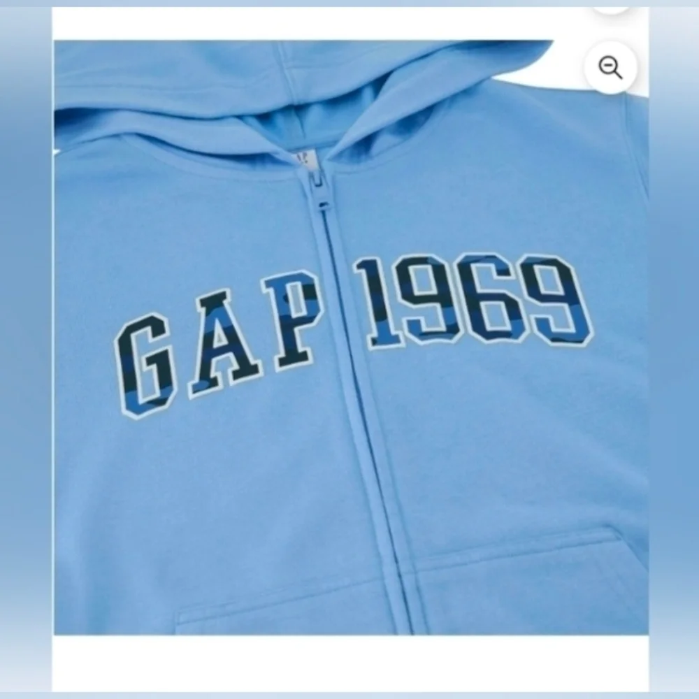 Gap Kids Full Zip French Terry Jacket Blue Size L 10-12
